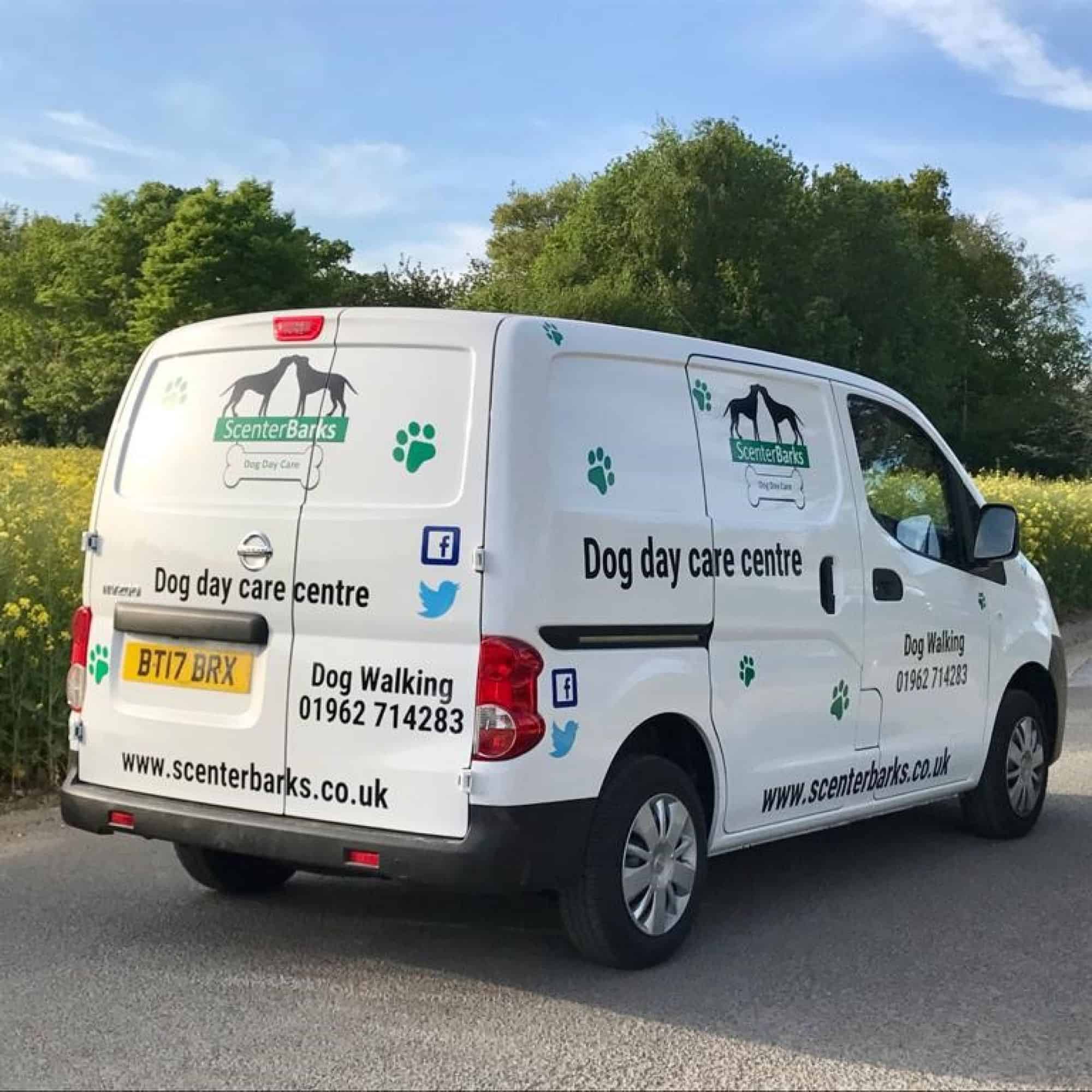 ScenterBarks Dog bus. Doggy pick up and drop off service